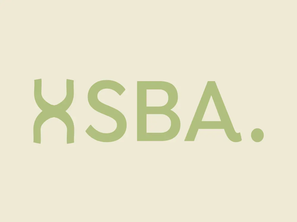 logo sba vert beige